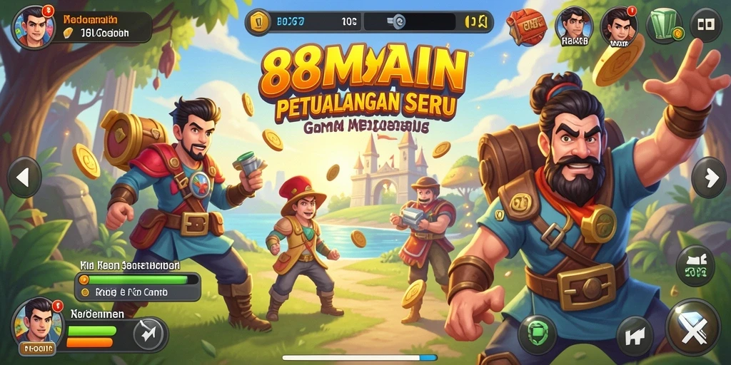 Tampilan gameplay seru dan menantang dari 88MAIN.