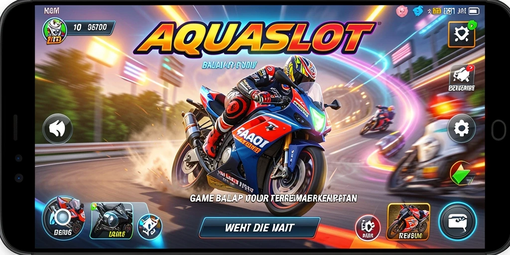 Tampilan gameplay menegangkan dan mendebarkan dari AQUASLOT.