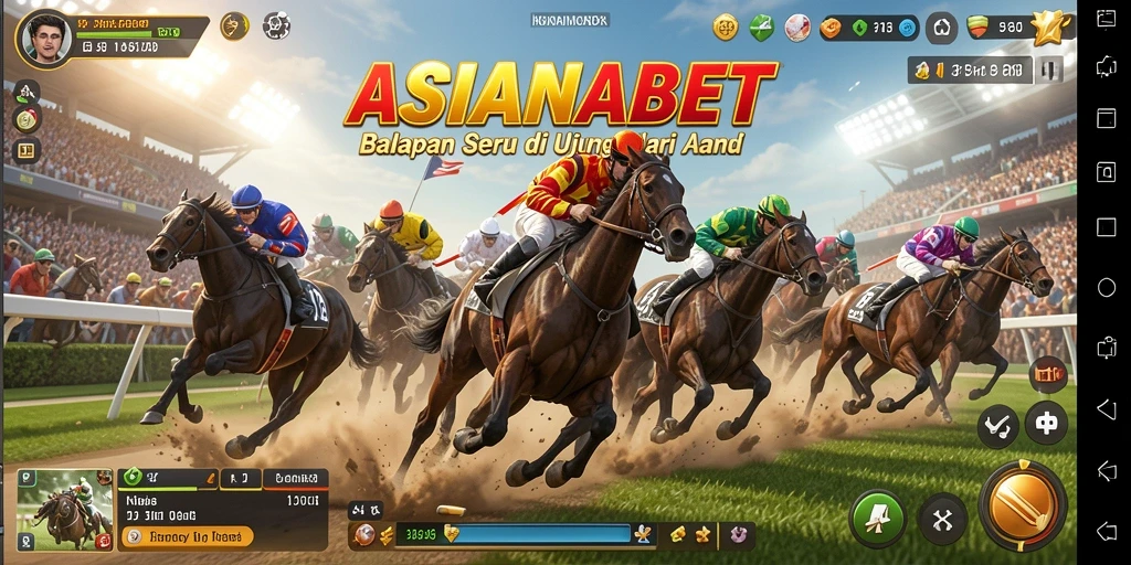 Gameplay ASIANABET yang mendebarkan dalam balapan.