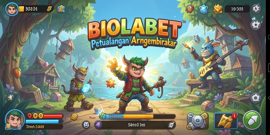 Screenshot utama BIOLABET menampilkan gameplay yang seru dan menantang.