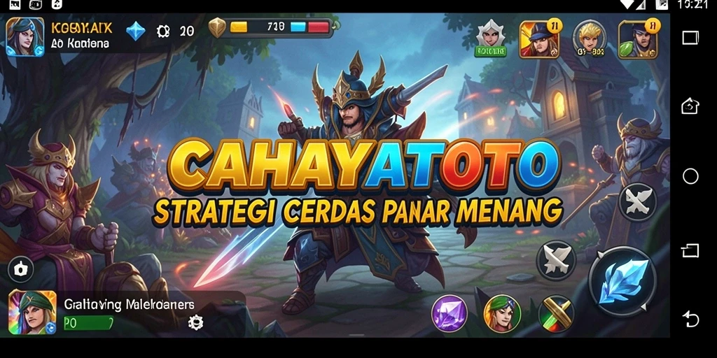 Tampilan seru gameplay CAHAYATOTO yang menampilkan strategi nyata.