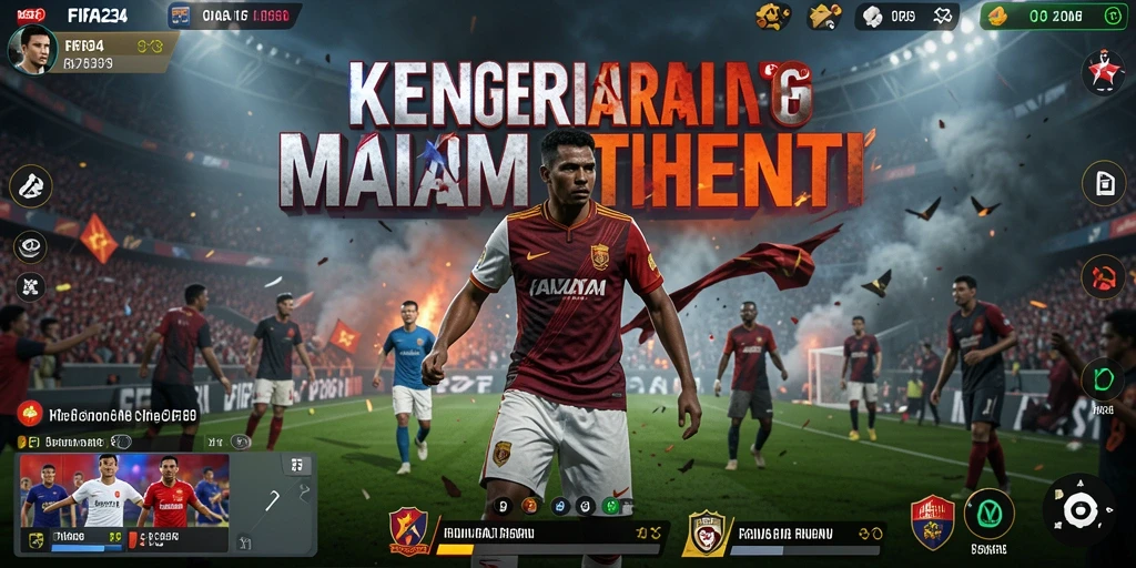 Tampilan gameplay FIFA234 yang mencekam dan menyeramkan.