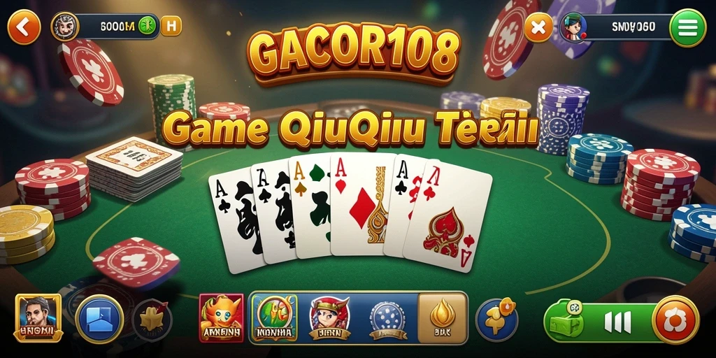 Tampilan gameplay seru QiuQiu di GACOR108.