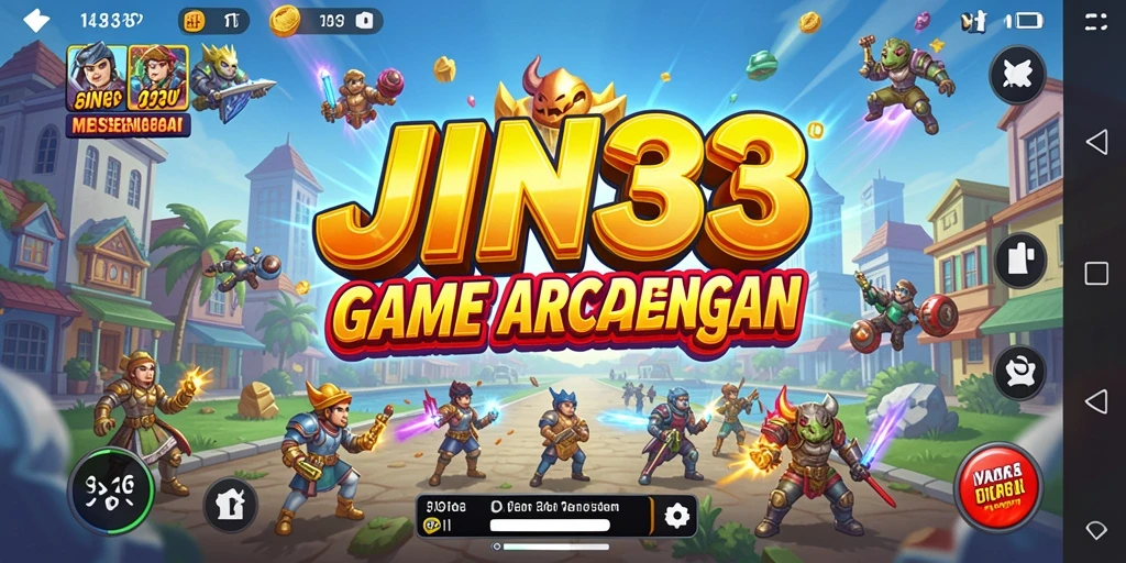 Screenshot utama JIN33 menunjukkan petualangan seru dalam gameplay Arcade.