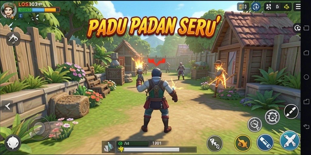 Tampilan gameplay seru di LOS303 dengan elemen warna-warni yang mengasyikkan.