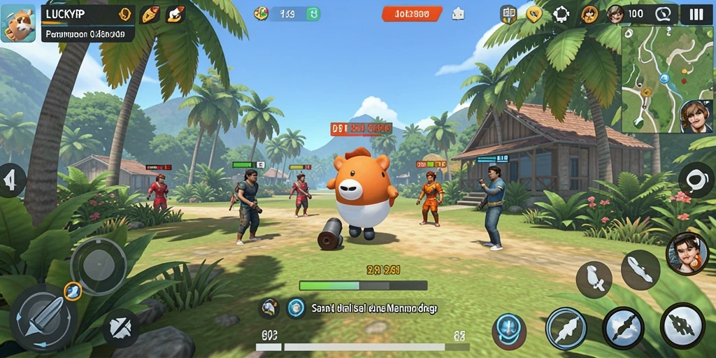 Tampilan menarik dan gameplay seru di LUCKYRP.