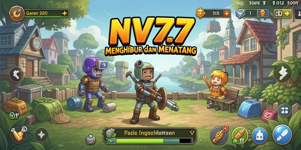 Tampilan gameplay NV77 yang memukau dalam sesi Idle.