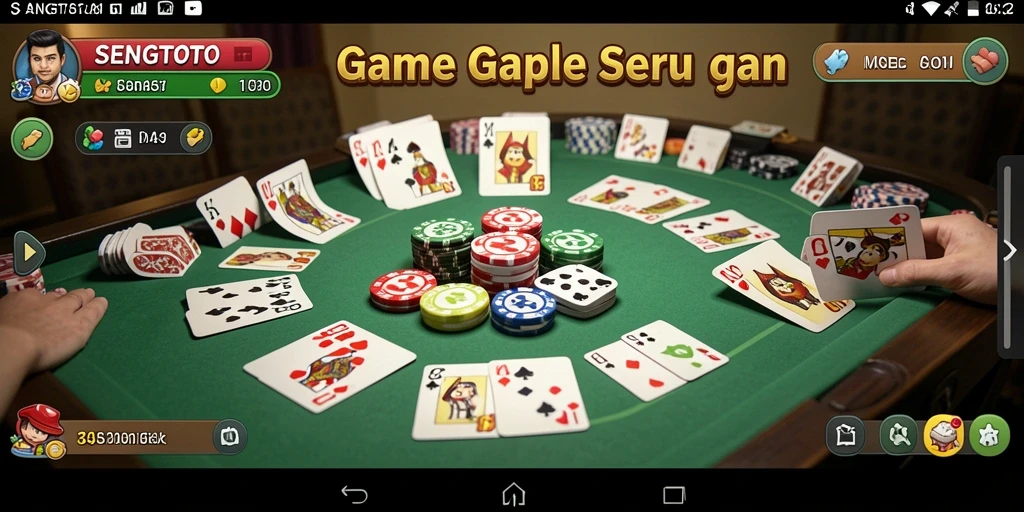 Gameplay seru SENGTOTO dengan suasana Gaple yang hangat.