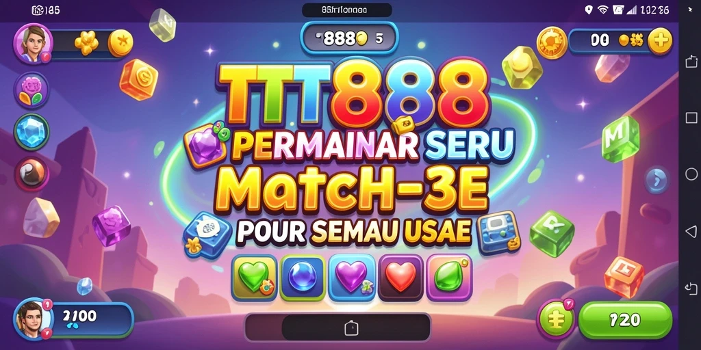 Tampilan gameplay seru dalam TTT888, penuh warna dan tantangan.