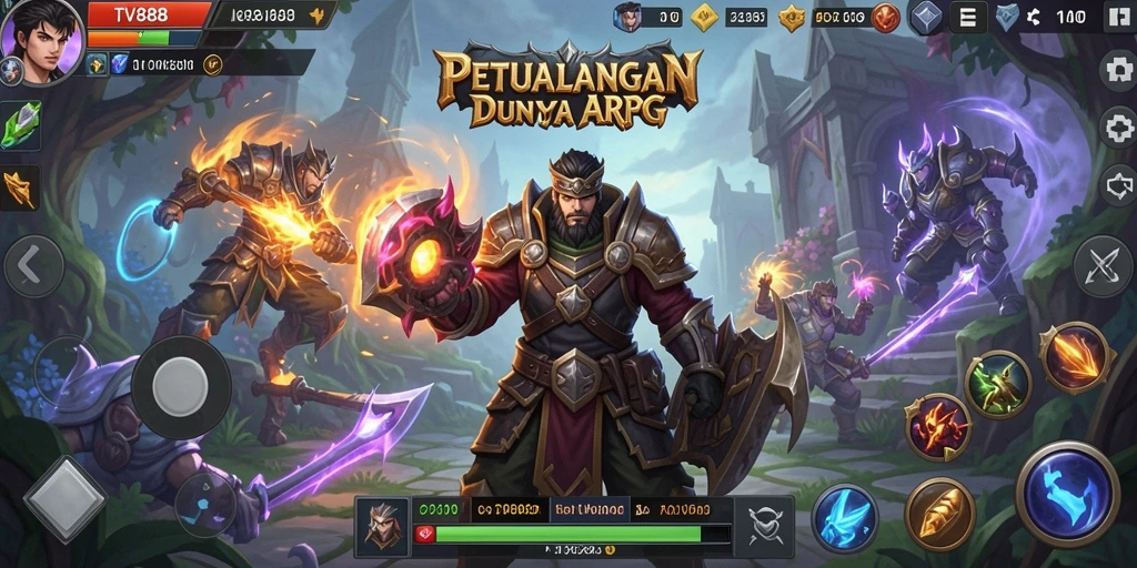 Tampilan gameplay ARPG yang menakjubkan dari TV888.